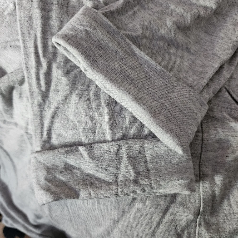 J. Crew Shift Dress Colette Grey Pockets Oversized Long Sleeves Women's XS EUC